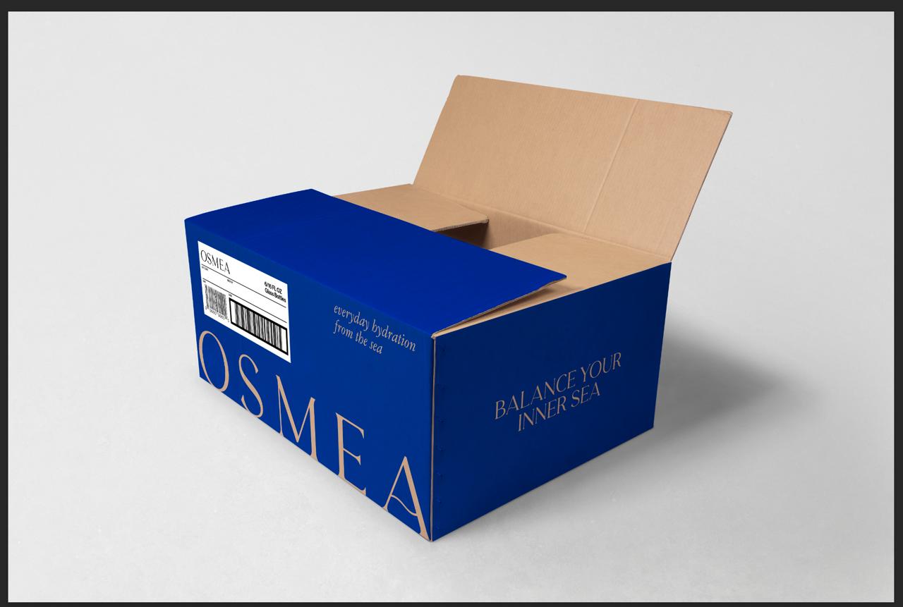 OSMEA’s original blue six-bottle shipping case